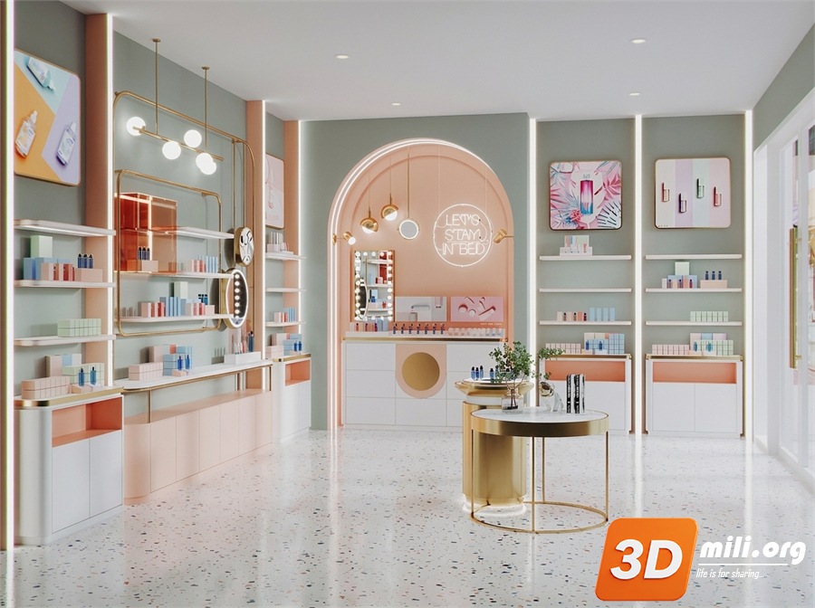 Cosmetic Store Skp Files 
